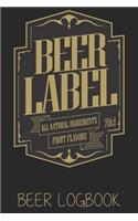 Beer Label all natural ingredients fruit flavors 70cl (Beer Logbook)