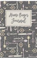 Home Buyer Journal: Vintage Keys + Cutlery, House Hunting Workbook, Realtor Gift for Buyer, First Time Home Buyer, Real Estate Notebook (5.5x8.5)