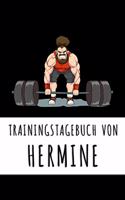 Trainingstagebuch von Hermine: Personalisierter Tagesplaner für dein Fitness- und Krafttraining im Fitnessstudio oder Zuhause