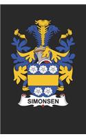 Simonsen: Simonsen Coat of Arms and Family Crest Notebook Journal (6 x 9 - 100 pages)