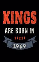 Kings Are Born In 1969: Food Meal Planner Undated Journal For Men Boys