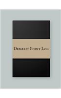 Demerit point log