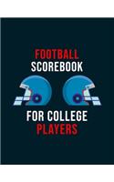 Football Scorebook For College Player