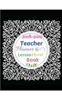 2018-2019 Teacher Planner, Lesson and Record Book: Monthly - Weekly Teacher's Plan / Daily Plan for Teacher / Lesson Plan Book for Teachers,2018-2019, Record Attendance, Large Size 8.5 X 11 Black Laurels Cover (Teacher's Lesson Planner and Record B