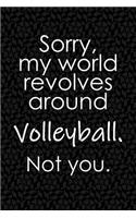 Sorry, My World Revolves Around Volleyball. Not You.