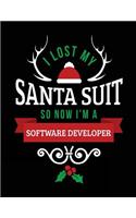 I Lost My Santa Suit So Now I'm A Software Developer: Blank Lined Notebook Journal