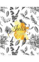 Sketch Book: Notebook Sketchbook, Paper book for Sketching, Drawing, Journaling & Doodling (Sketchbooks), Perfect size at 8" x 10", 120 Pages, Leaf and Flower Co