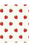 Strawberry Notebook: Berry Fruit Journal Book Ruled Lined Page Writing Women Girl Teen Sweet Cute Pink Diary Record Plan Princess Recipe Colorful Note Pad Composition No(6 Strawberry Notebook)
