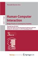 Human-Computer Interaction. Design Practice in Contemporary Societies