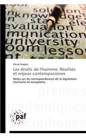 Les Droits de l'Homme. Réalités Et Enjeux Contemporaines