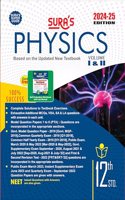 SURA`S 12th Standard Physics ( Volume I & II ) Guide in English Medium 2024-25 Edition