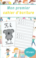 Mon premier cahier d'écriture 100 pages: pour s'entraîner à l'écriture cursive - cahier de graphisme pour jeunes enfants