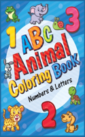 ABC Animal Coloring Book Numbers and Letters