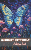 Midnight Butterfly Coloring Book