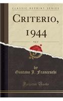 Criterio, 1944, Vol. 17 (Classic Reprint)