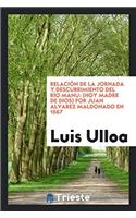 Relación de la Jornada y Descubrimiento del Río Manu