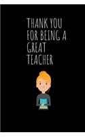 Thank you for Being a Great Teacher