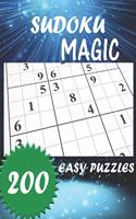 Sudoku Magic: 200 Easy Sudoku Puzzles