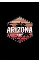 Tempe: Arizona Notebook With Lined College Ruled Paper For Work, Home Or School. Stylish Retro Palm Tree Travel Journal Diary 6 x 9 Inch Soft Cover.