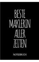 Beste Maklerin Aller Zeiten Notizbuch: A5 auf 120 Seiten I mit Punkteraster I Skizzenbuch I super zum Zeichnen oder notieren I Geschenkidee für die Liebsten I Format 6x9 I Geschenk