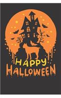 Notebook 6x9 Dot Grid: Cane Corso Italiano Dog Happy Halloween Gift