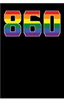 860: 6x9 Blank Notebook for Proud Members of the Hartford CT Lgbt Community