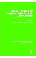 Small Firms in Urban and Rural Locations