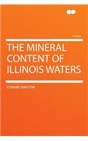 The Mineral Content of Illinois Waters