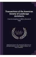 Transactions of the American Society of Landscape Architects