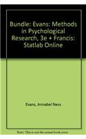 BUNDLE: Evans: Methods in Psychological Research, 3e + Francis: STATLAB Online