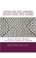 Common Core State Standards for High School Math