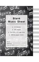 Blank Music Sheet