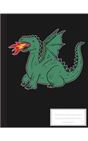 Dragon Fairy Tale: Composition Notebook: College Wide Ruled Writer's Notebook for School / Teacher / Office / Student: Softback-Perfect Bound-Large School Notebook, 11