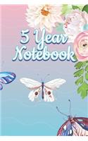 5 Year Notebook: 5 Years of Memories, Blank Date No Month