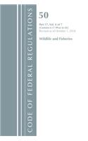 Code of Federal Regulations, Title 50 Wildlife and Fisheries 17.99 (a) to (h), Revised as of October 1, 2018: (Code of Federal Regulations, Title 50 Wildlife and Fisheries)