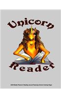 Unicorn Reader 2020 Weekly Planner & Reading Journal Featuring Unicorn Coloring Pages