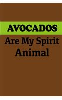 Avocados Are My Spirit Animal. Avocado Lovers Gift.