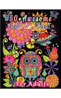 50+ Awesome Coloring Book For Adults