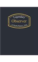 Legendary Observer, 12 Month Planner 2020