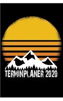 Terminplaner 2020: Kalender DIN A5 2020 1 Tag = 1 Seite mit großem Tagesplaner und großartiger Übersicht. Monatsübersicht, Erinnerung und Notizen in diesem Kalenderbuc