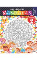 Mes premiers mandalas - Volume 2 - Edition nuit: Livre de coloriage de mandalas pour enfants et débutants - Edition nuit(2 Premiers Mandalas -Nuit)