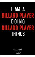 Calendar for Billard Players / Billard Player