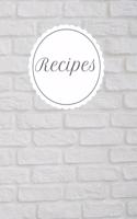 Recipes: Blank Recipes Book to Write in for Girls, Collect Your Best Recipes in this Elegant and Unique Book.