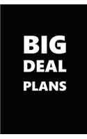 2020 Weekly Planner Funny Humorous Big Deal Plans 134 Pages: 2020 Planners Calendars Organizers Datebooks Appointment Books Agendas