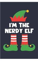 Nerdy Elf Notebook - Funny Christmas Gift for Nerdy Diary - Family Xmas Holiday Journal: Medium College-Ruled Journey Diary, 110 page, Lined, 6x9 (15.2 x 22.9 cm)