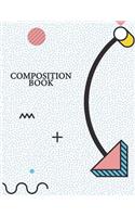 Composition Book: Memphis Pattern Bullet Notebook - 150-Page 1/2 Inch Dot Grid Creative Journal - 8.5 X 11 Matte Softcover(Trendy Notebooks)