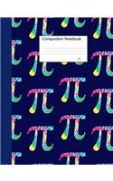 Pi Composition Notebook: Dot Grid Paper Book, dotted blank pages to write in for school, take notes, for kids and teens, physics students and math teachers, homeschool, graf