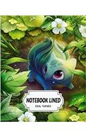 Notebook Lined Bulbasaur: Notebook Journal Diary