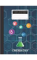 Student Lab Notebook: Chemistry Laboratory Grid Ruled Size 8.5x11 Inches 102 Pages 1/4 Inch Per Square Paper Graph Composition Books Specialist Scientific for Science Stu