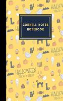 Cornell Notes Notebook: Student Notebook For Note Taking, Lecture and Meetings, Cute Halloween Cover, 8.5" x 11", 200 pages